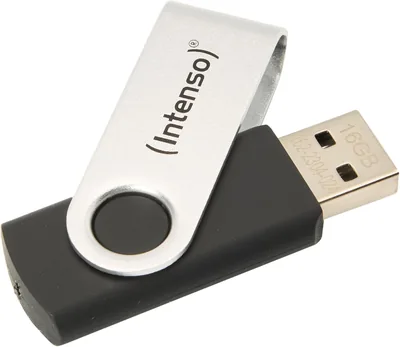 Intenso Basic Line USB Flash Drive 16 GB - Pendrive USB 2.0, Argento/Nero Best Deal