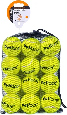 Petface Super Tennis Balls Pack of 12 - 19% Off