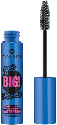 ماسكارا إيسنس Big! Lashes Volume Boost ماء مقاوم - أسود، 12 مل | مستحضرات تجميل عالية الجودة للنساء | خالية من التعذيب على الحيوانات