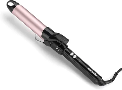 BaByliss 32mm Krulstang - Pro Satin Touch, 10 Temperatuurinstellingen, Snel Opwarmen, Lintvrije Krullen, Ingebouwde Staand - Zwart &