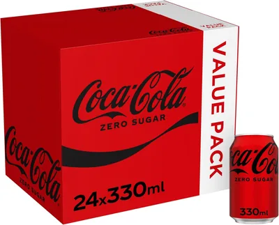 Coca-Cola Zero Sugar Cans 24 x 330ml - 7% Off