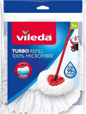 Vileda Turbo 100% Microfibre Replacement Flake, Offerta Imperdibile: Sconto 43%