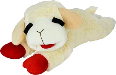 Multipet Lamb Chop Jumbo White Plush Dog Toy, 24-Inch - 27% Off