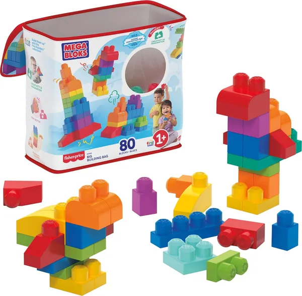 MEGA BLOKS First Builders Toddler Blocks Toys Set