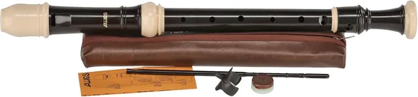 Aulos Alto Recorder F Symphony 509B - Marron foncé/Ivory - Baroque, Double trous