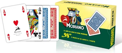 Modiano Ramino 98 - Mazzo di Carte da Gioco Classico, Alta Qualità, Made in Italy