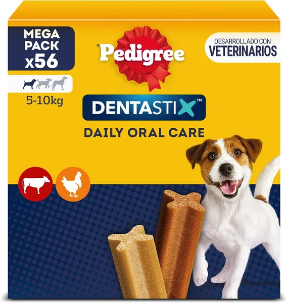 Pedigree Dentastix Dental Snack for Oral Hygiene for Small Dogs (1 Pack of 56 Units)