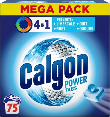 Calgon 4-in-1 Washing Machine Tablets - 75 Count