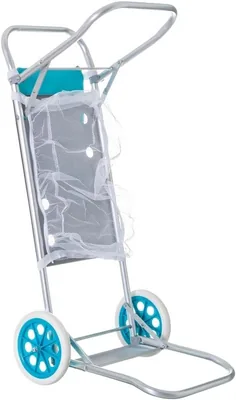 LolaHome Carrito de Viaje Mejorado con Ruedas de Aluminio 52x37x105 cm, Convertible en Mesa - 98% de Descuento