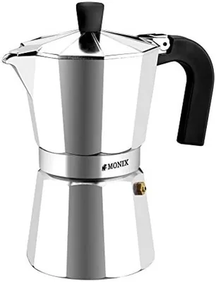 Monix Vitro Express | 6 Tazas Cafetera | Apta para todos los tipos de fogones menos inducción - 44% Descuento