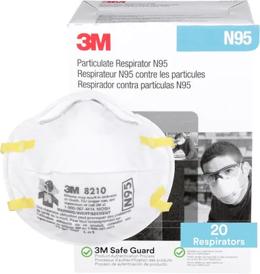 3M Particulate Respirator 8210, N95 Filter