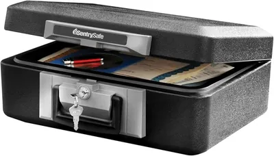 SentrySafe Fireproof Safe Box, Key Lock Chest