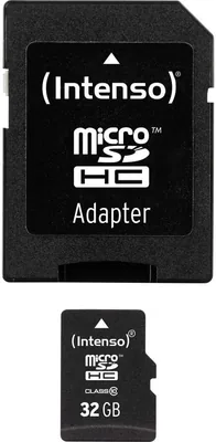 Intenso Micro SDHC 32GB Class 10 Speicherkarte inkl. SD-Adapter - 21% Rabatt