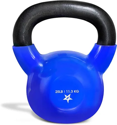 Yes4All Vinyl Coated Kettlebells - Weightlifting Set