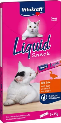Vitakraft Liquid Snack Duck Cat Treats - 6 x 15g - Économisez 88% sur Amazon