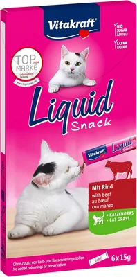 Vitakraft Cat Liquid Snack okrągła i inulina 6 szt - Najlepsza cena