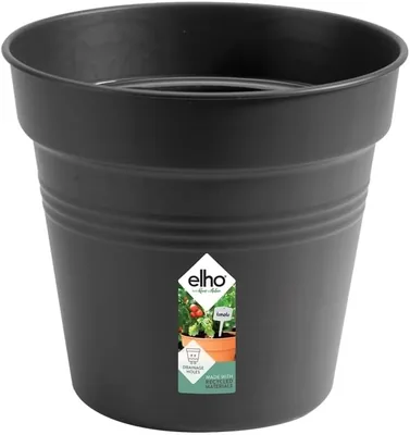 Elho Green Basics Orchid 17 - Plantor för uppväxt och räkning - Ø 17,0 x H 15,7 cm - Schwarz/Livsblack - 31% Off