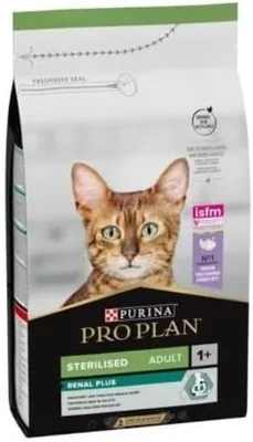 Purina Pro Plan Renal Plus - Nourriture pour chat stérilisé au poulet - 22 lb | Saveur de poulet pour chat stérilisé