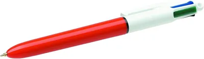 BIC 4 Couleurs Original Stylo à bille rétractable Fine (0.8 mm) - Blister de 1