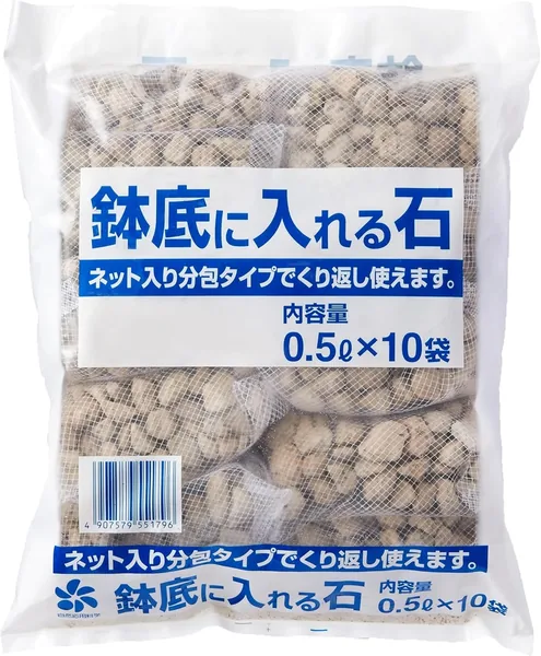 Applied Natural Net with Stones for Pot Bottom, White, 0.5L x 10 pieces