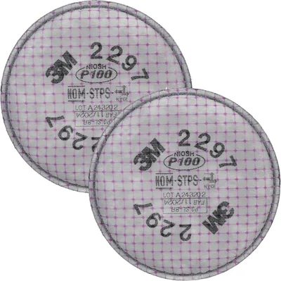 3M P100 Advanced Respirator Filter 2297, 1 Pair