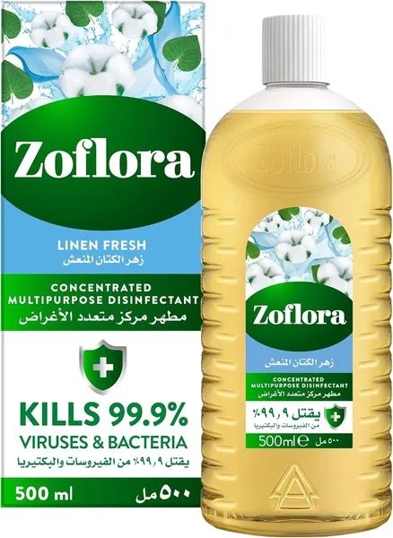 Zoflora Fresh Flax Blossom Concentrated Disinfectant 500ml