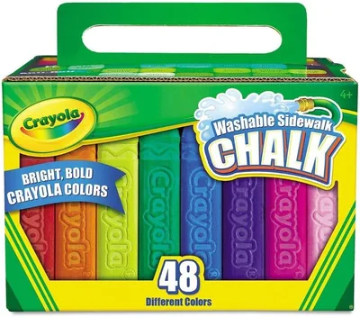 CRAYOLA Washable Sidewalk Chalk, Creative Outdoor Art, Perfect for Outdoor Kids’ Activities and Game