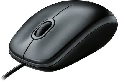 Logitech B100 Wired Mouse - Black