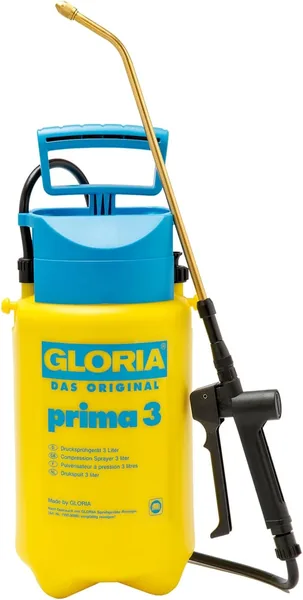 GLORIA pressure sprayer great 3 | Garden sprayer | 3 L filling content Adjustable brass nozzle | Compact for smaller gardens