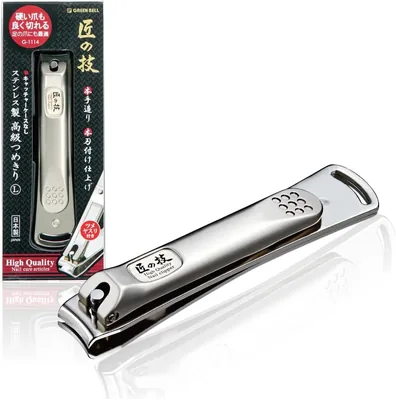 Green Bell G-1114 Artisan Technique Stainless Steel Nail Clippers L Size - Best Deal