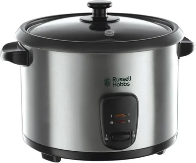 Russell Hobbs 1,8L Risekocka med Steaminsinrett (Värmfunktion, Non-Stick Kökpot, Riselskiva & Mätskala) Slow