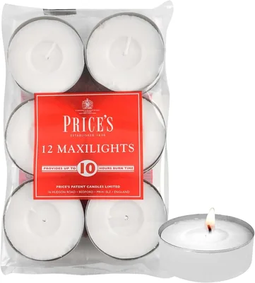 Price's Maxi Tealights Pack of 12