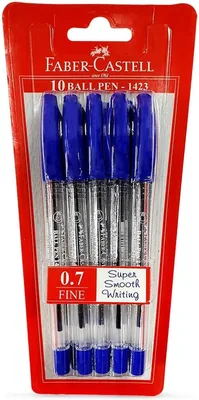 FABER-CASTELL 1423 Ball Pen 0.7mm Blue Box of 10