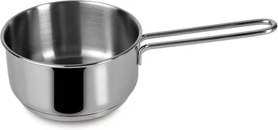 Lagostina Every Deep Saucepan 14 cm, Acciaio Inossidabile 18/10 con Base Lagoseal Plus, Esterno Satinato e Manico Largo