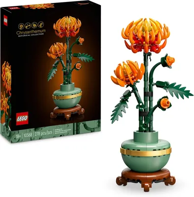 LEGO Botanicals Chrysanthemum - Artifiktiv blomma byggset - Kreativ modellkit för vuxna - Falsk plant gift