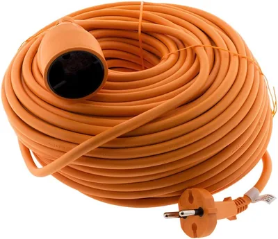 Câble d'extension sans fond 16A HO5VV-F 2 x 1.5 mm² 40 m - Orange - Zenitech Best Deal