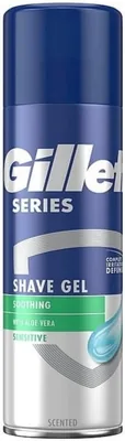Gillette Serier Sensitiv Skjärgel för Herrar 200ml, Hjelper mot Irritation