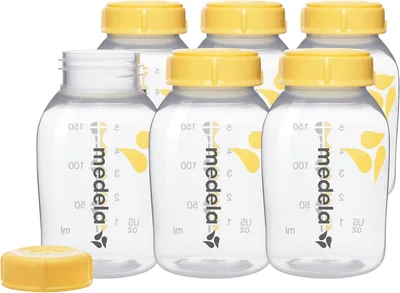 Medela Breast Milk Bottles, 6 Pack - 5oz Storage Containers for Breastmilk, Compatible with Medela Pumps - 34% Off