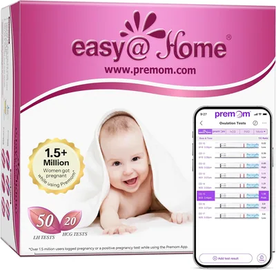Easy@Home Ovulation & Pregnancy Test Kit - 50 + 20 Strips, 5mm Width - Best Deal