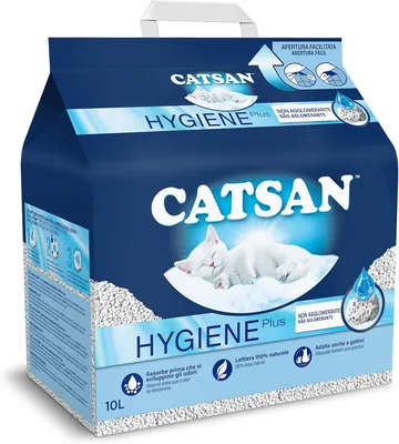 Catsan Hygiene Plus Letto per Gatti 10L - Risparmia il 18% 