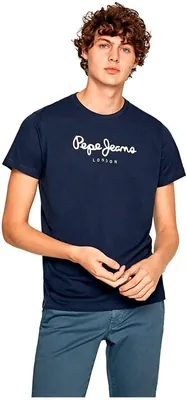 Camiseta para Hombre Pepe Jeans Eggo N, Talla M, Color Gris, 4.5/5 Estrellas