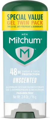 Mitchum Men's Deodorant Gel Stick, 48hr Protection, Dermatologist Tested, Alcohol Free - 26% Off