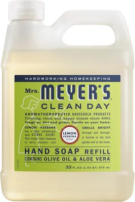 Mrs. Meyer's Lemon Verbena Hand Soap Refill, 33 fl oz - 26% Off