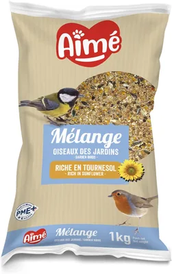 Äpplig fod für fågel, gemischt och näringriktt urvattra, 1kg sak