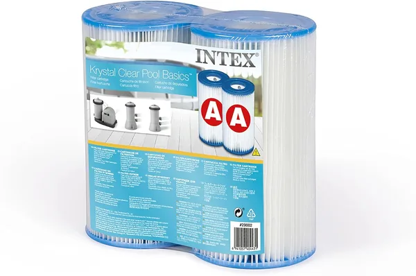 Intex Filter Cartridge For Swimming Pool Blue 10.8 x 21.6 x 20.3 cm - Set of 2