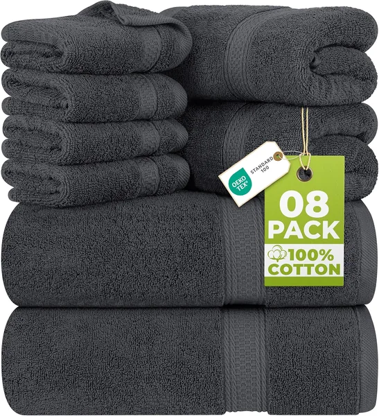 Utopia Towels 8 Piece Premium Towel Set