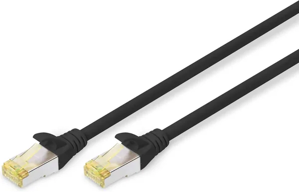 Câble réseau Cat 6A DIGITUS - 1m - Blindé S/FTP - 10Gbps - 500MHz - PoE++ - AWG 26/7 - LSZH - RJ45