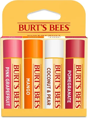 Burt's Bees Natural Lip Balm Superfruit 4-Pack