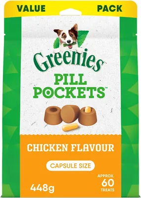 Greenies Pill Pockets Dog 448g Real Chicken - Best Deal