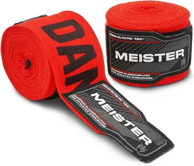 Vendajes Semi-Elásticos Meister para Adulto, 457 cm, MMA y Boxeo (Par)